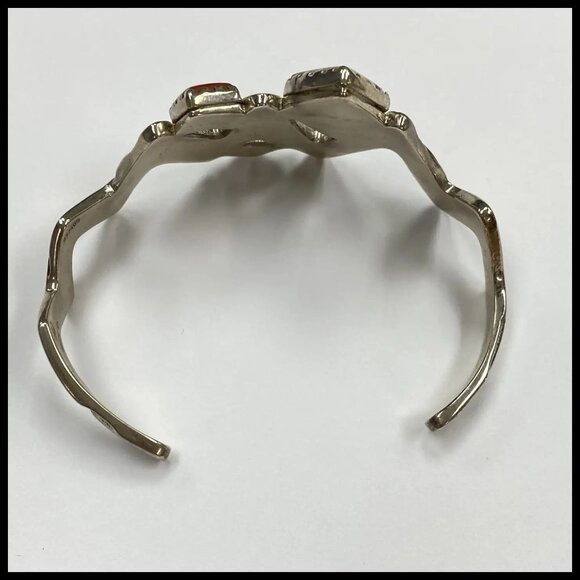 Carolyn Pollack Reilos Studio Sterling Silver Copper Stone Bracelet - Picture 4 of 5